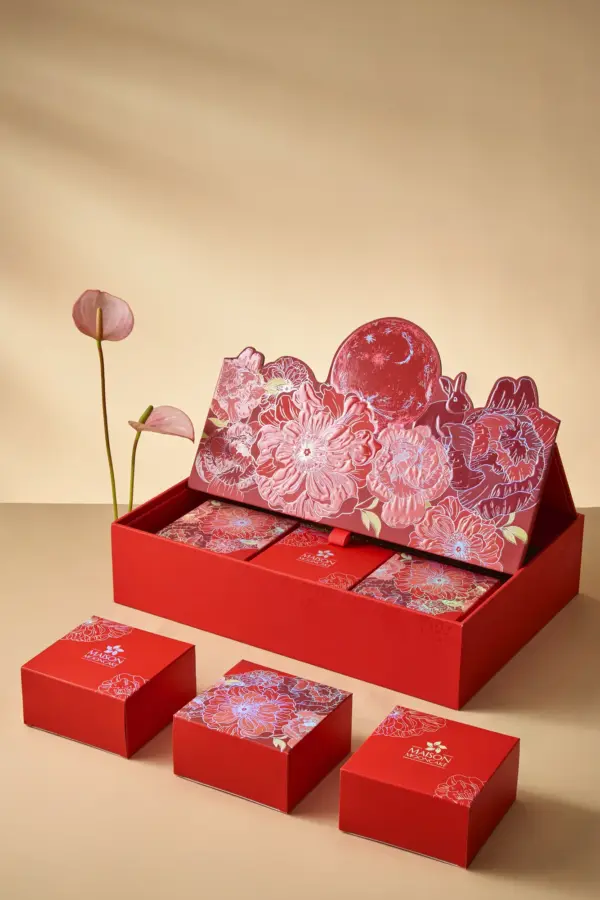 Bánh trung thu Maison Mooncake - hộp Ánh Dương - set 06 bánh nướng 100g