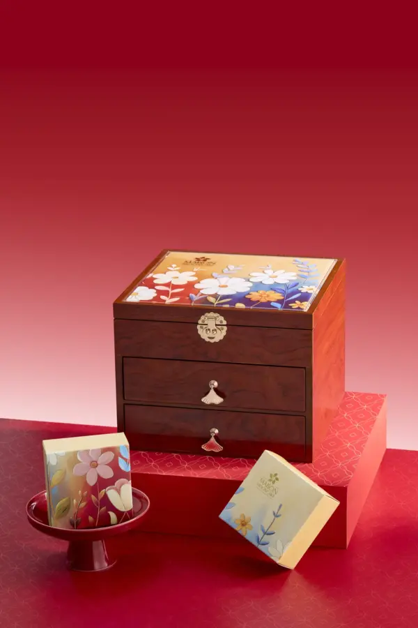 Bánh trung thu Maison Mooncake - hộp Cuốn Hút - set 08 bánh nướng 120g