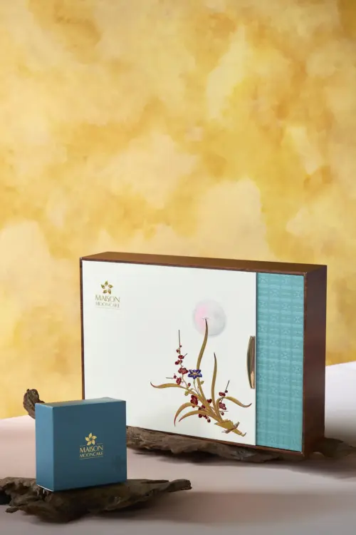Bánh trung thu Maison Mooncake - hộp Dịu Dàng - set 06 bánh nướng 80g
