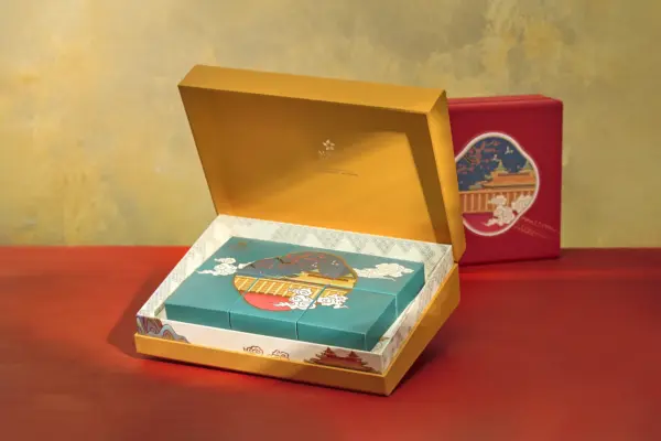 Bánh trung thu Maison Mooncake - hộp Lịch Lãm - set 08 bánh nướng 80g