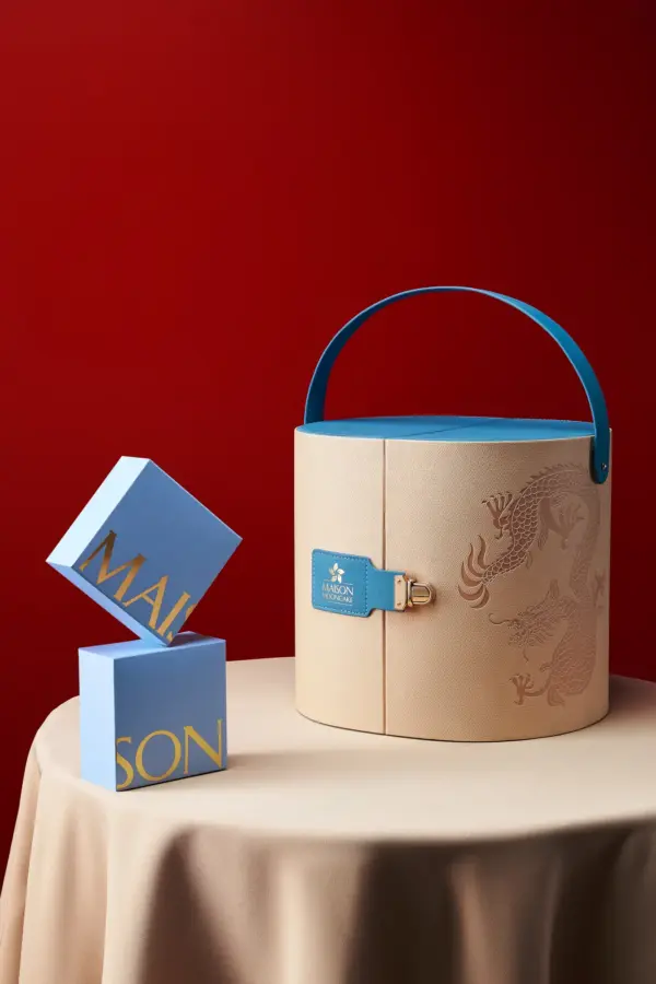 Bánh trung thu Maison Mooncake - hộp Lôi Cuốn - set 05 bánh nướng 120g