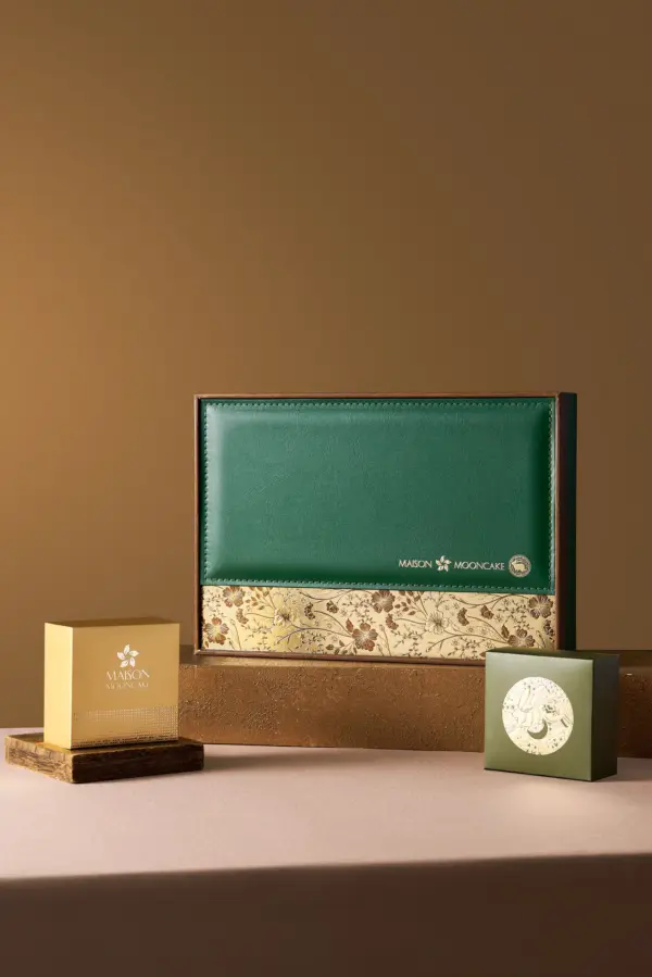 Bánh trung thu Maison Mooncake - hộp Nồng Nàn - set 06 bánh nướng 120g