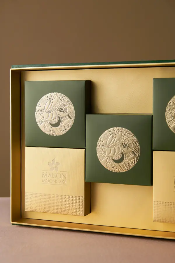 Bánh trung thu Maison Mooncake - hộp Nồng Nàn - set 06 bánh nướng 120g