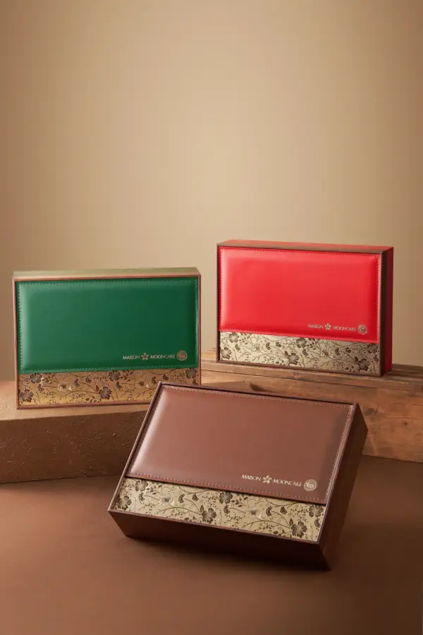Bánh trung thu Maison Mooncake - hộp Nồng Nàn - set 06 bánh nướng 120g