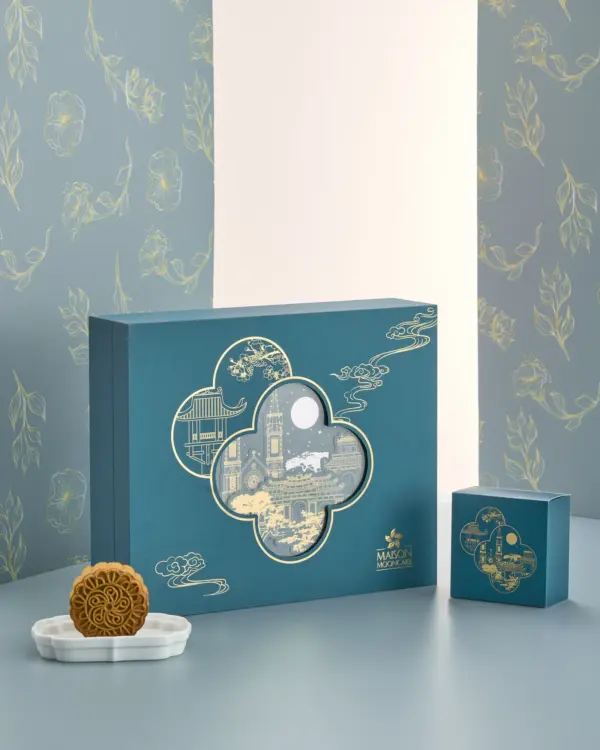 Bánh trung thu Maison Mooncake - hộp Nồng Nàn - set 06 bánh nướng 120g