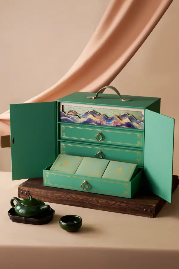 Bánh trung thu Maison Mooncake - hộp Thăng Hoa - set 09 bánh nướng 80g