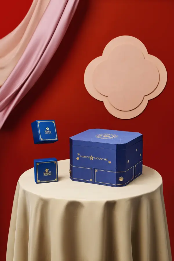 Bánh trung thu Maison Mooncake - hộp Thượng Uyển - set 08 bánh nướng 120g