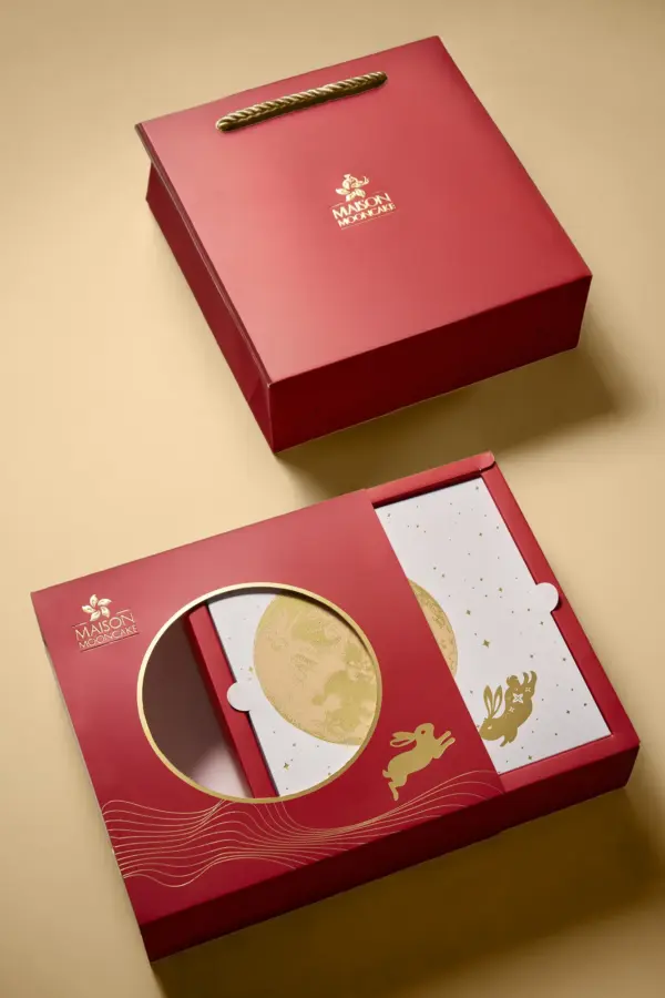 Bánh trung thu Maison Mooncake - hộp Vọng Nguyệt - set 01 bánh nướng 300g